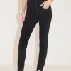 Jeans | Miss Sixty E Super-High-Waist-Jeans Mit Vier Knopfen Schwarz