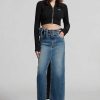 Die Rocke | Miss Sixty Jeansrock Im Cargo-Stil Mit Abnehmbarem Gurtel Mittelblau