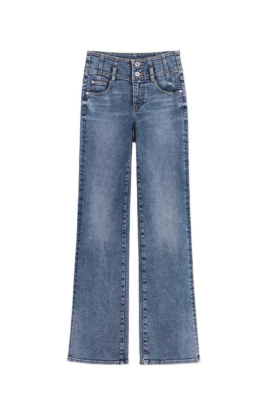 Jeans | Miss Sixty Ausgestellte Jeans Mit Hoher Taille Mittelblau