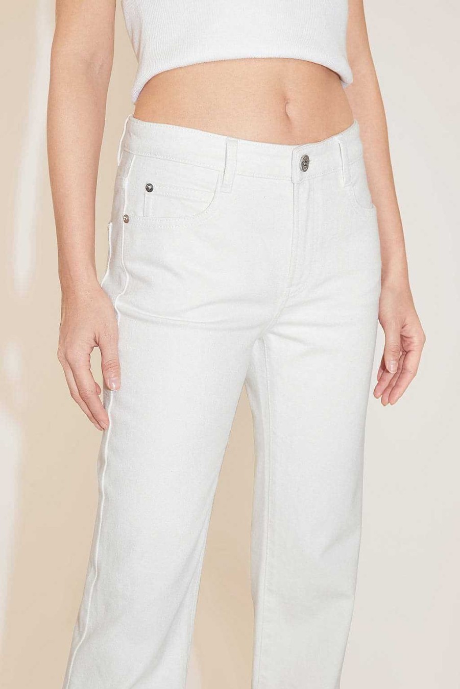 Jeans | Miss Sixty Weise, Sexy, Ausgestellte Jeans Mit Niedriger Taille Weiss