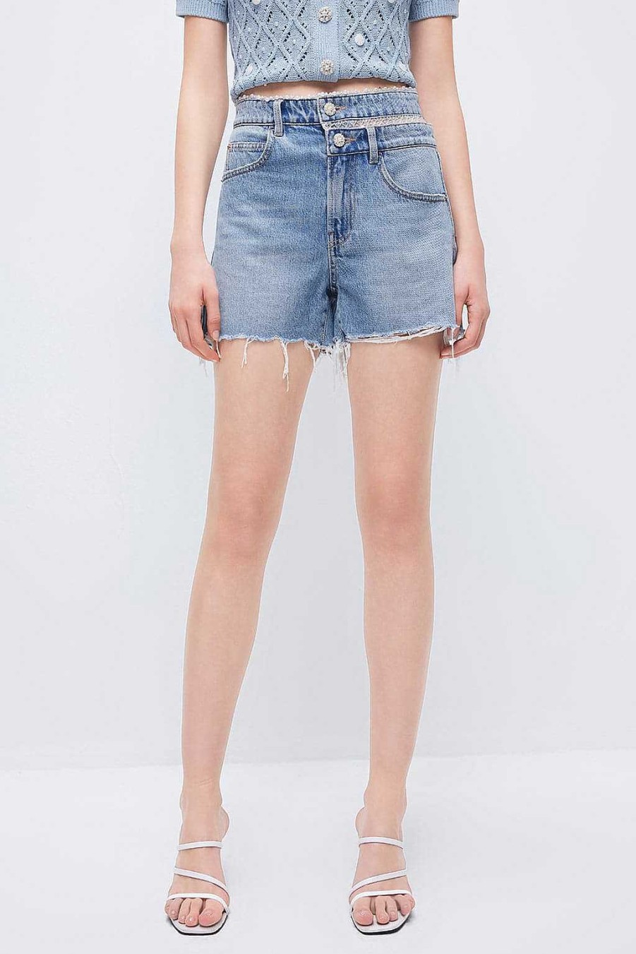 Kurze Hose | Miss Sixty Stylische Jeansshorts Hellblau