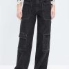 Jeans | Miss Sixty Vintage-Cargo-Jeans Mit Geradem Schnitt Schwarzer Nebel