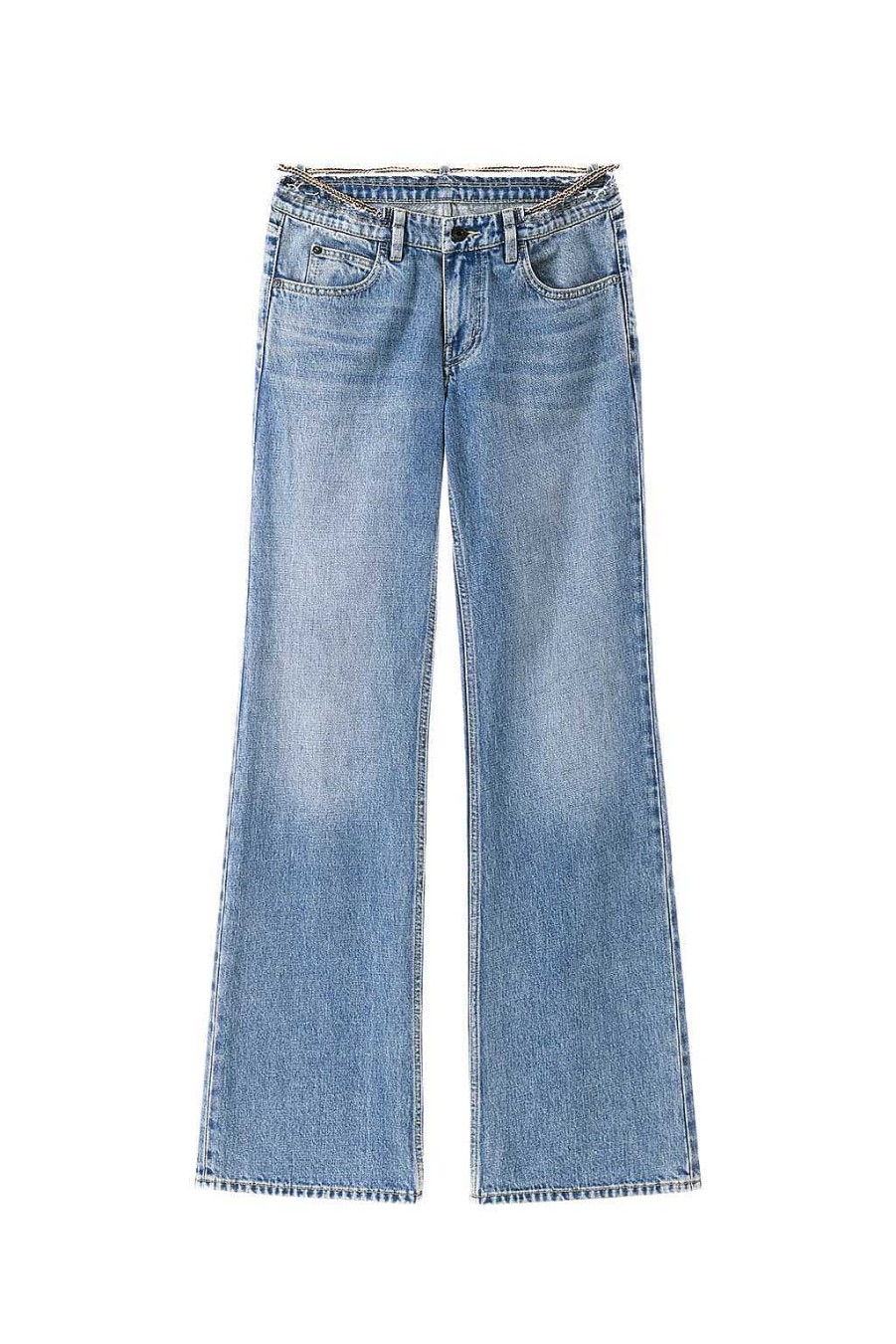 Jeans | Miss Sixty Bootcut-Jeans Mit Taillenkette Mittelblau