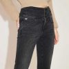 Jeans | Miss Sixty Schwarz-Graue Stretch-Rohrenjeans Aus Kaschmirmischung Mit Hohem Bund Schwarzer Nebel